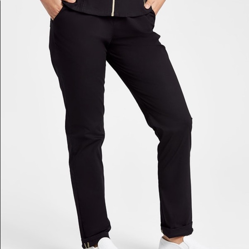 Black Skinny Scrub Pants